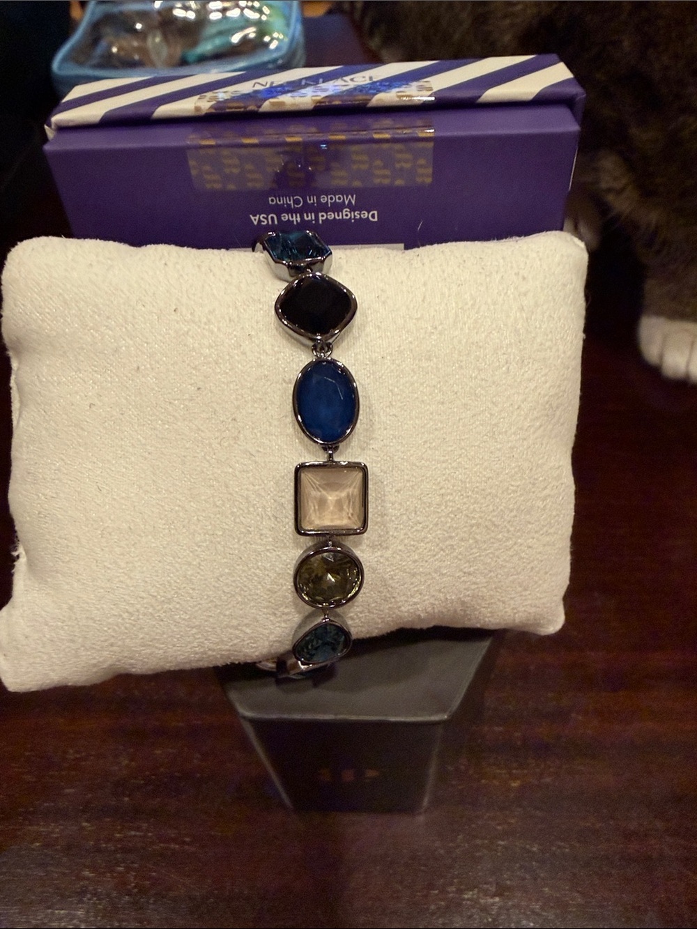 Holiday Jewel Candy 25: Blueberry Truffle on Hematite